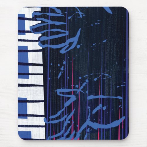 Soul  Jazz Piano Editorial Art Mouse Pad