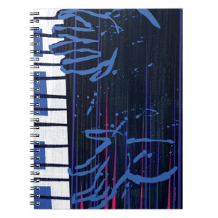 Soul Jazz Piano Editorial Art Notebook