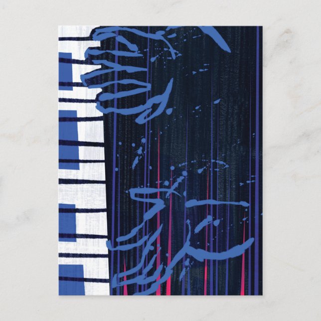 Soul | Jazz Piano Editorial Art Postcard (Front)
