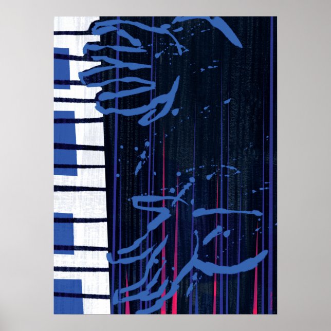 Soul | Jazz Piano Editorial Art Poster (Front)