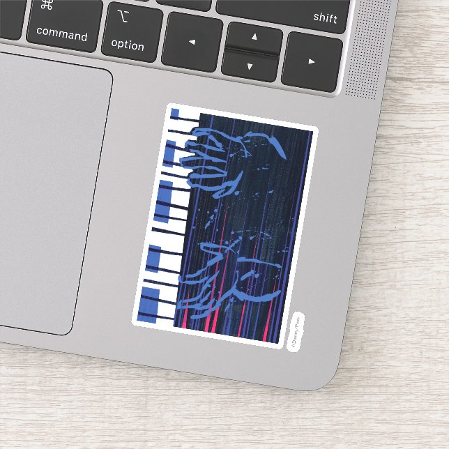 Soul | Jazz Piano Editorial Art Sticker (Detail)