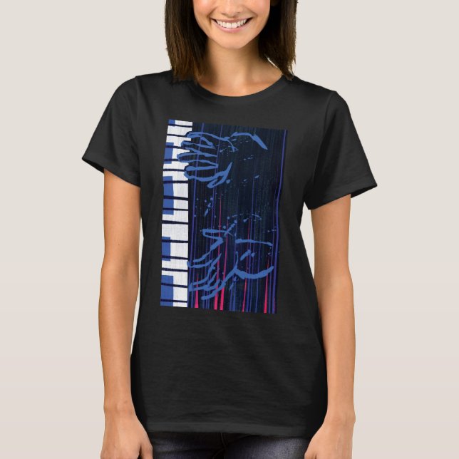 Soul | Jazz Piano Editorial Art T-Shirt (Front)
