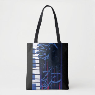 Soul   Jazz Piano Editorial Art Tote Bag