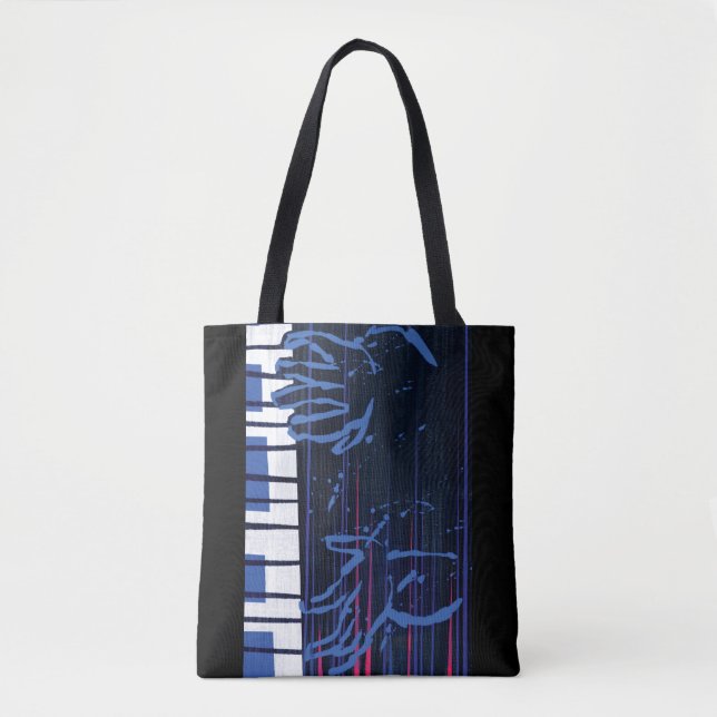 Soul | Jazz Piano Editorial Art Tote Bag (Front)