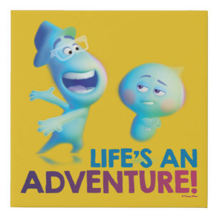 Soul   Joe & 22 - Life's An Adventure Faux Canvas Print