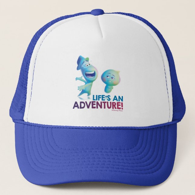 Soul | Joe & 22 - Life's An Adventure Trucker Hat (Front)