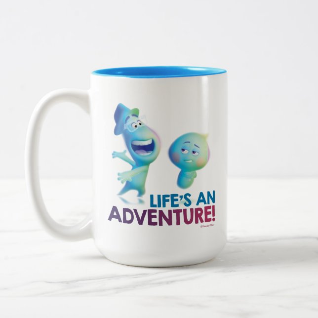 Soul | Joe & 22 - Life's An Adventure Two-Tone Coffee Mug (Left)