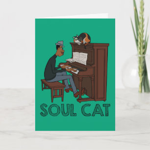 Soul Joe & Mr. Mittens at the Piano Card