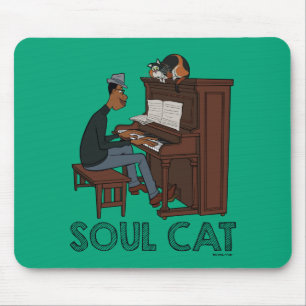 Soul Joe & Mr. Mittens at the Piano Mouse Pad