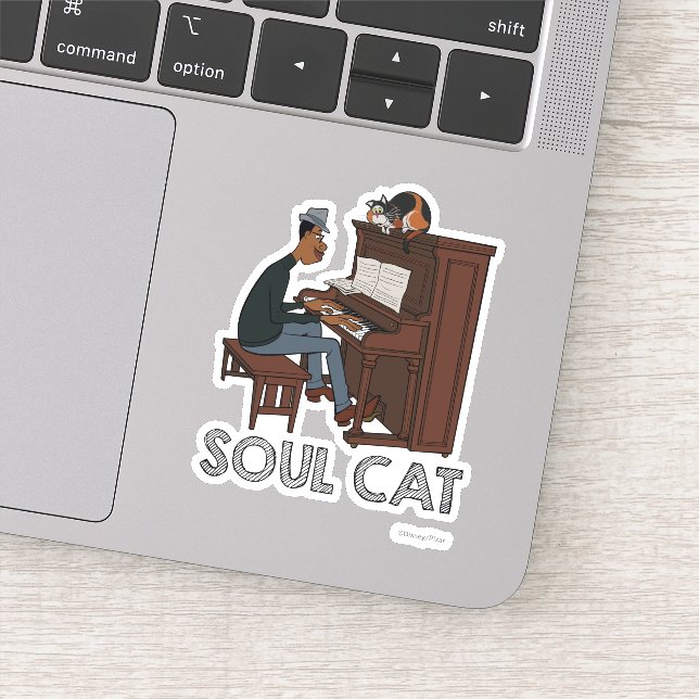 Soul | Joe & Mr. Mittens at the Piano Sticker (Detail)