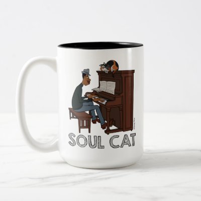 Soul | Joe &amp; Mr. Mittens at the Piano Two-Tone Coffee Mug