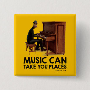 Soul Joe - Music Can Take You Places Button