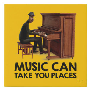 Soul Joe - Music Can Take You Places Faux Canvas Print