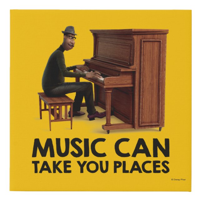 Soul | Joe - Music Can Take You Places Faux Canvas Print (Front)