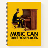 Soul | Joe - Music Can Take You Places Notebook (Front)
