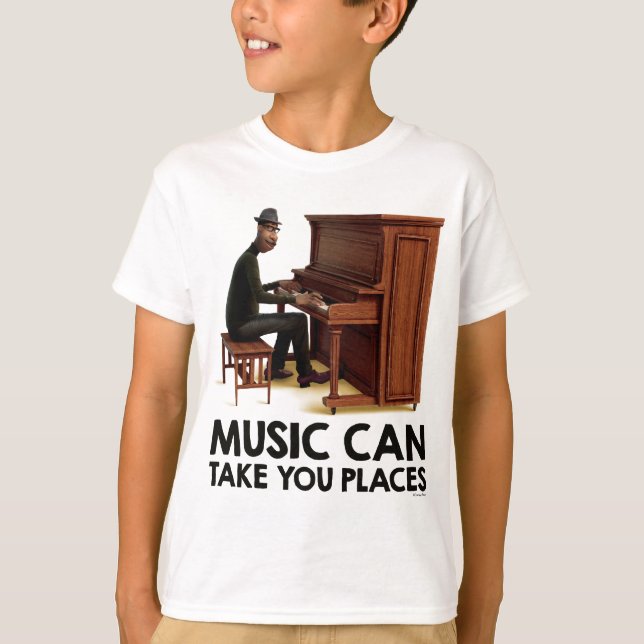 Soul | Joe - Music Can Take You Places T-Shirt (Front)