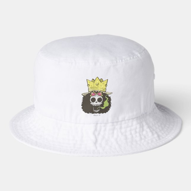 ⚓💀Soul King Pirate💀⚓ – Skeleton Musician Style Bucket Hat (Front)