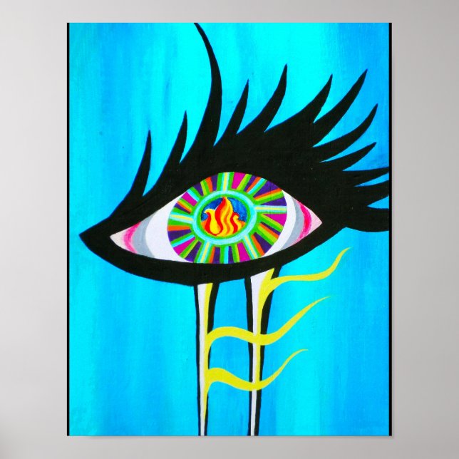 Soul Lit with Flame Poster (Front)