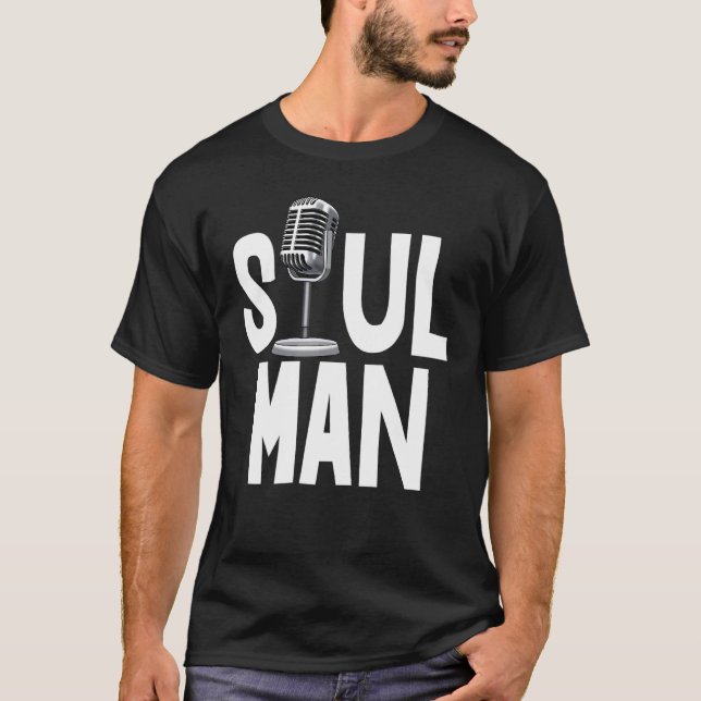 Soul Man On Air Tee  Karaoke Mike Tees Women Mike (Front)