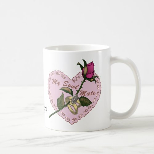 Soul Mate Rings Rose mug