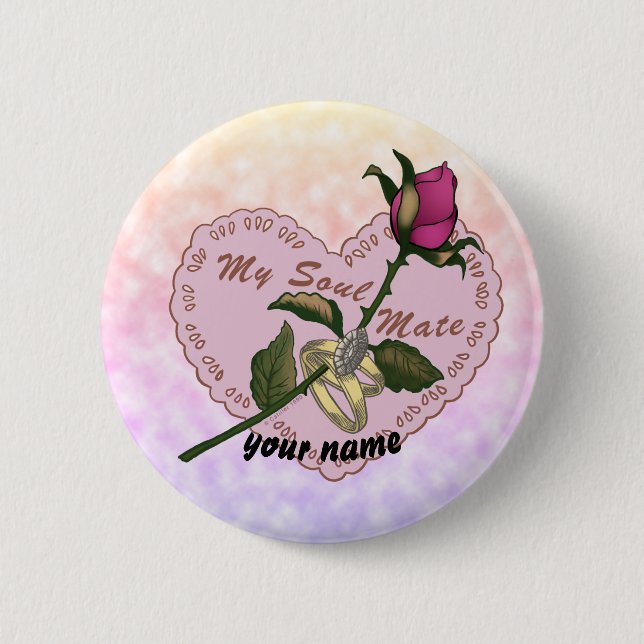 Soul Mate Wedding   button (Front)
