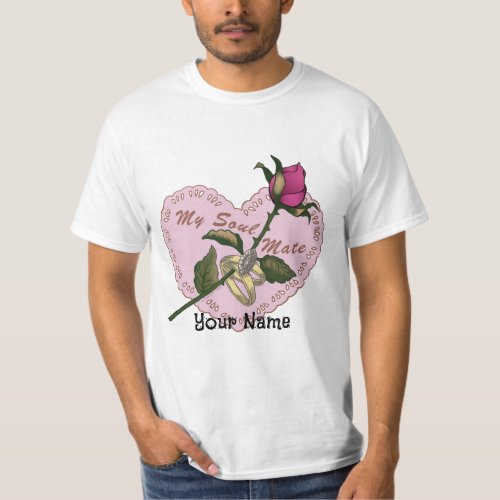 Soul Mate Wedding heart t_shirt