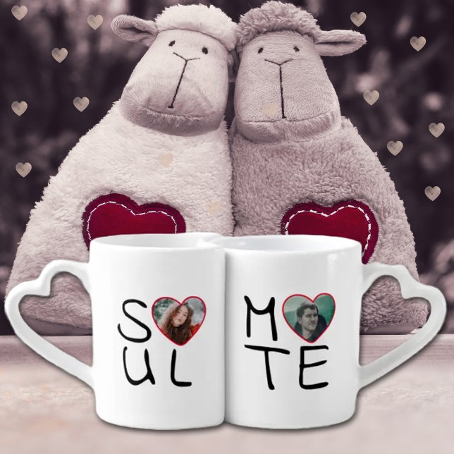 Soul Mate (with your photos), Valentine´s Day Coffee Mug Set (Creator Uploaded)