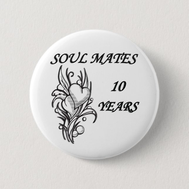 SOUL MATES 10 Years Button (Front)