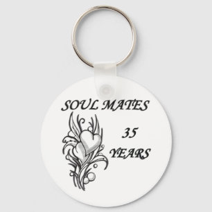SOUL MATES 35 Years Keychain
