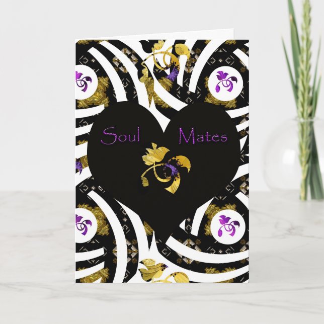 "Soul Mates Forever greeting card".* Holiday Card (Front)