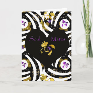 "Soul Mates Forever greeting card".* Holiday Card