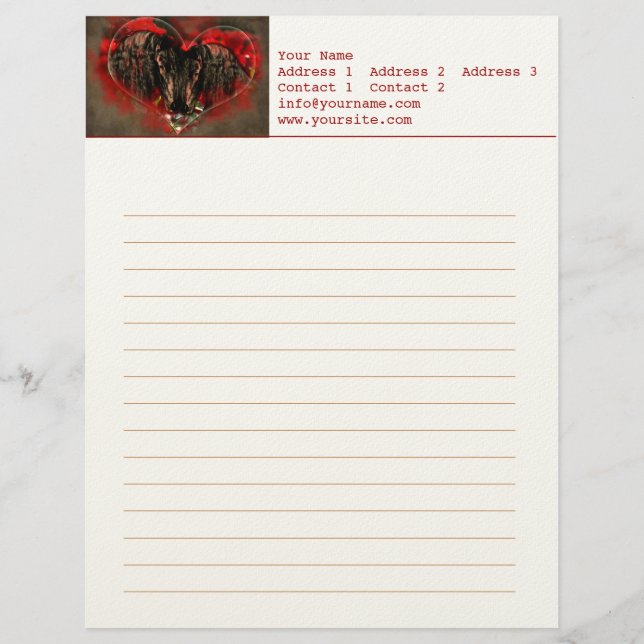 Soul Mates - Letterhead, Stationary Letterhead (Front)