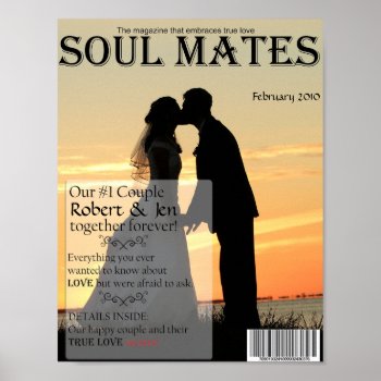 Soul Mates Magazine Cover Poster by NotionsbyNique at Zazzle