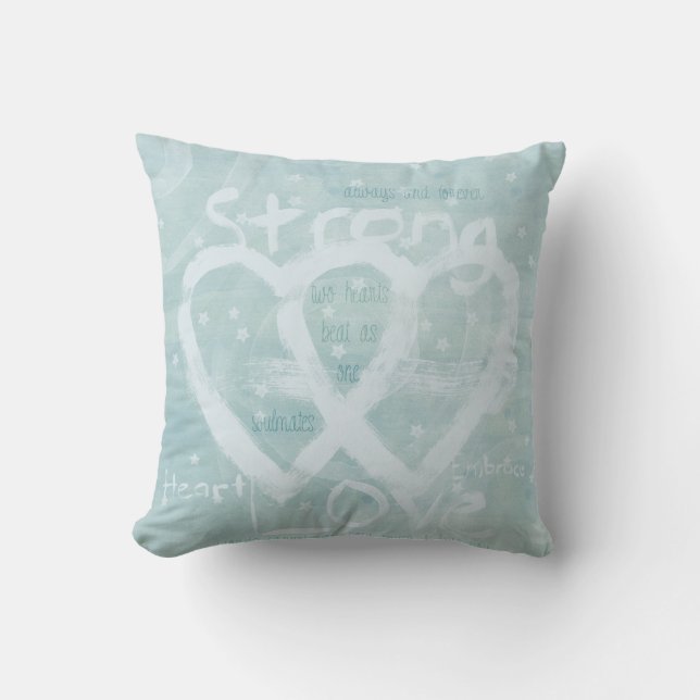 Soul Mates Throw Pillow (Front)