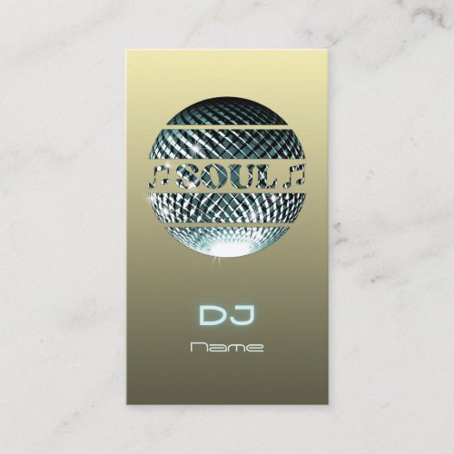 Soul music DJ Business Card