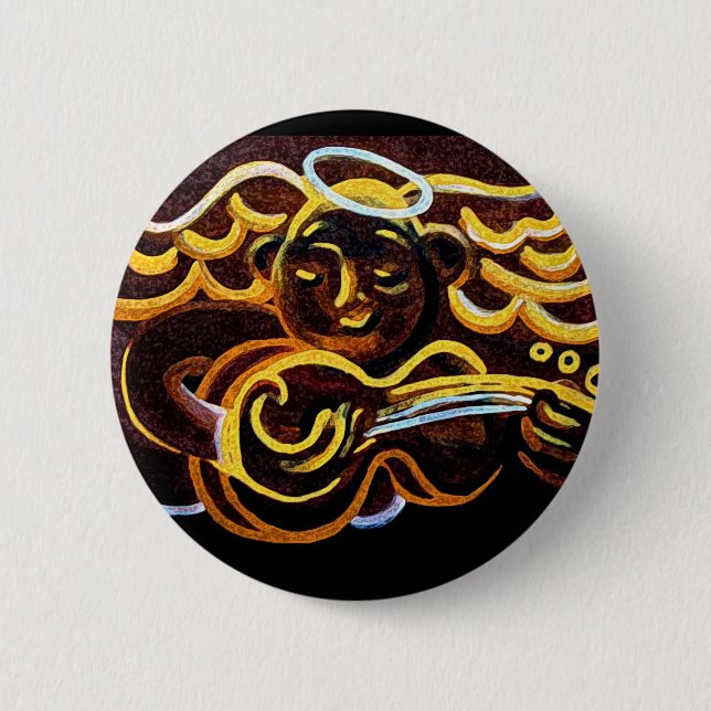 soul music pinback button (Front)