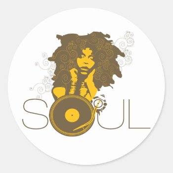 Soul Music Sticker by brev87 at Zazzle
