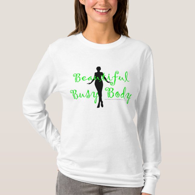 Soul Notes Busy Body Long Sleeve Fitted Tee (Front)