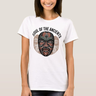 Soul of the Ancients – Tribal Mask Design T-Shirt