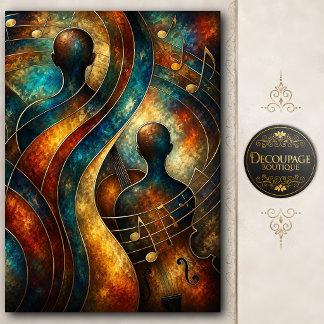 Soul of the Cello Decoupage Tissue Paper