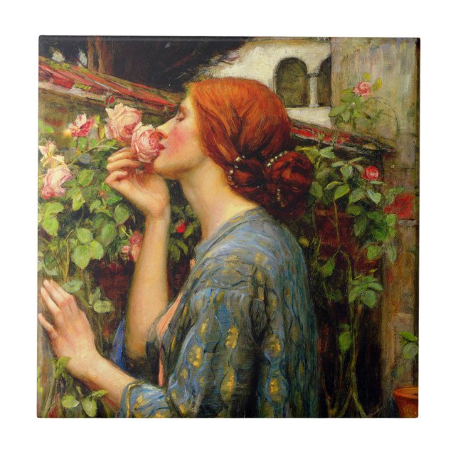 Soul of the Rose John William Waterhouse Ceramic Tile (Front)