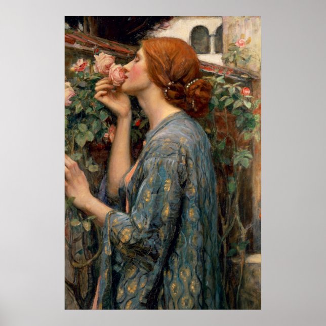 Soul of the Rose, John William Waterhouse Fine Art Poster (Front)