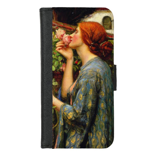 Soul of the Rose John William Waterhouse iPhone Wallet Case (Front)