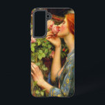 Soul of the Rose John William Waterhouse Samsung Galaxy S21 Case<br><div class="desc">Samsung Galaxy Case featuring John William Waterhouse’s oil painting The Soul of the Rose, or My Sweet Rose (1908). An elegant woman in blue holds a rose close to her nose, delighting in its aroma. A charming gift for English art collectors and those who take time to smell the flowers!...</div>