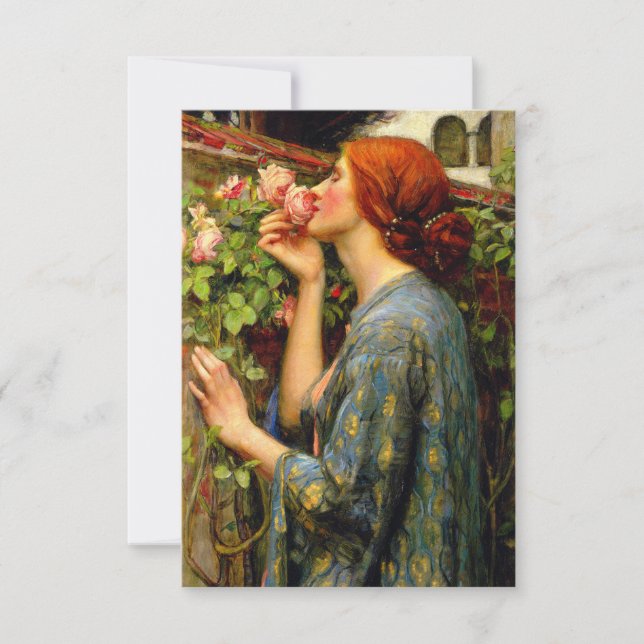 Soul of the Rose John William Waterhouse Thank You Card (Front)