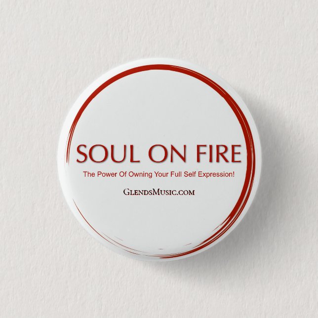 Soul On Fire Button (Front)