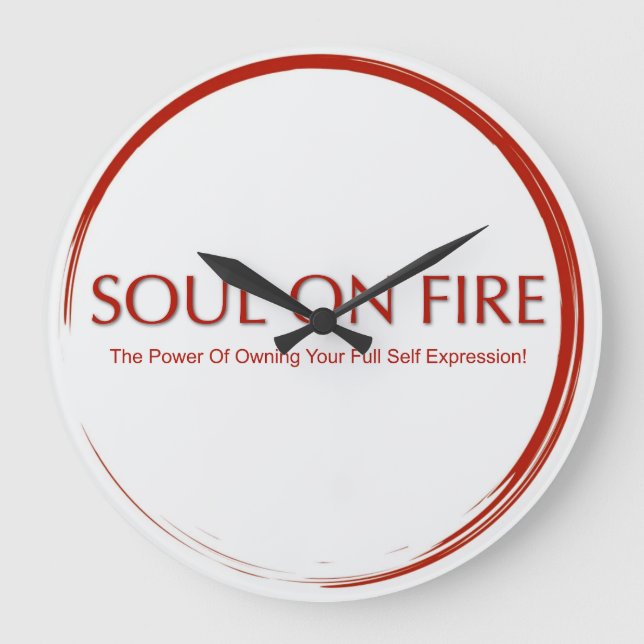 Soul On Fire  Large Clock (Front)