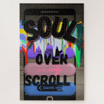 Soul Over Scroll Inspirational Jigsaw Puzzle