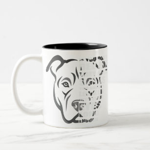 Soul Pitbull Dog Lover Two-Tone Coffee Mug