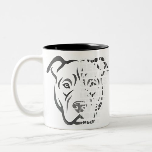 Soul Pitbull Dog Lover Two_Tone Coffee Mug